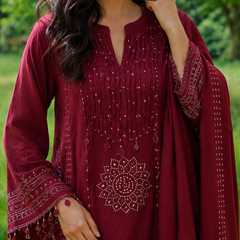 Bandhani Print Cotton Suit Set