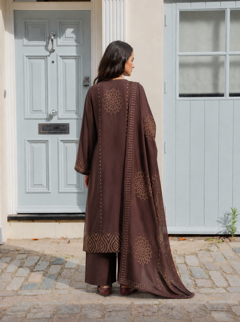 Bandhani Print Cotton Suit Set