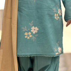 Muslin Cherry Farshi Salwar Set