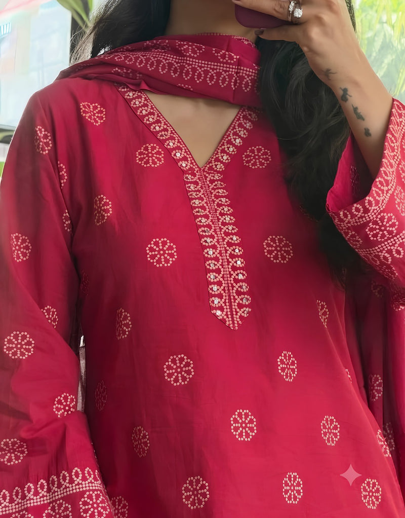 Indian Pink Farshi Kurta Set